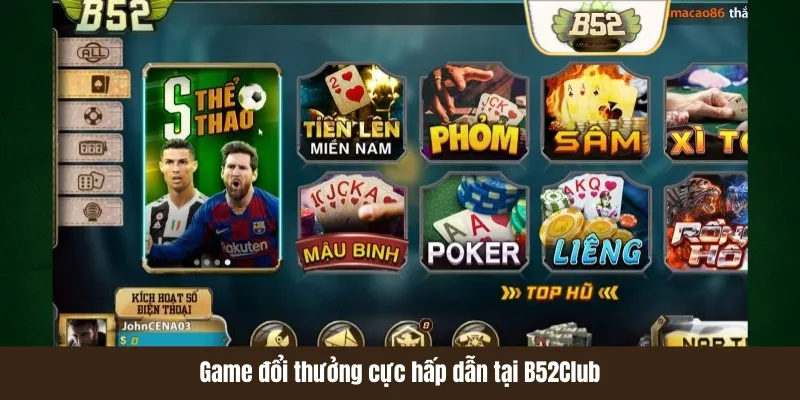 B52Club Chơi Đánh Bài Đổi Thưởng Online